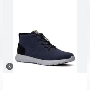 Strauss + Ramm navy mens  chukka mesh sneakers new sz 8 m